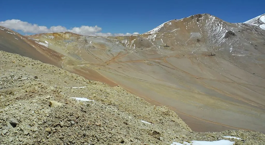 Cordillera de los Andes en San Juan.