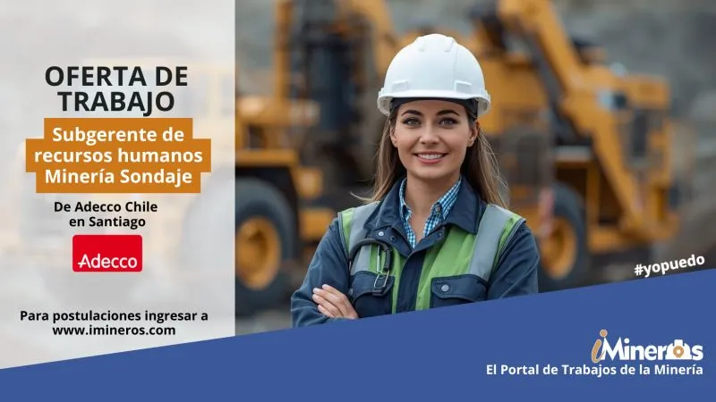 flyer de ofertas laborales en minería