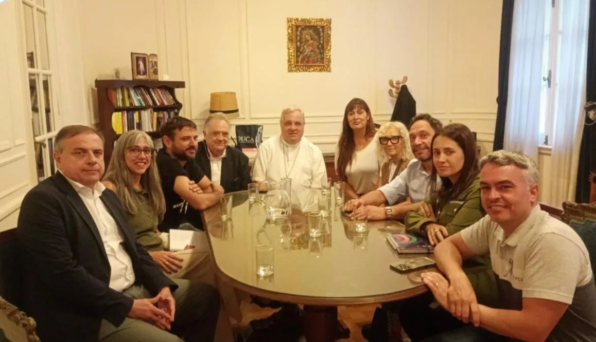 Marcelo Colombo Juan Grabois reunión Ley de Glaciares.