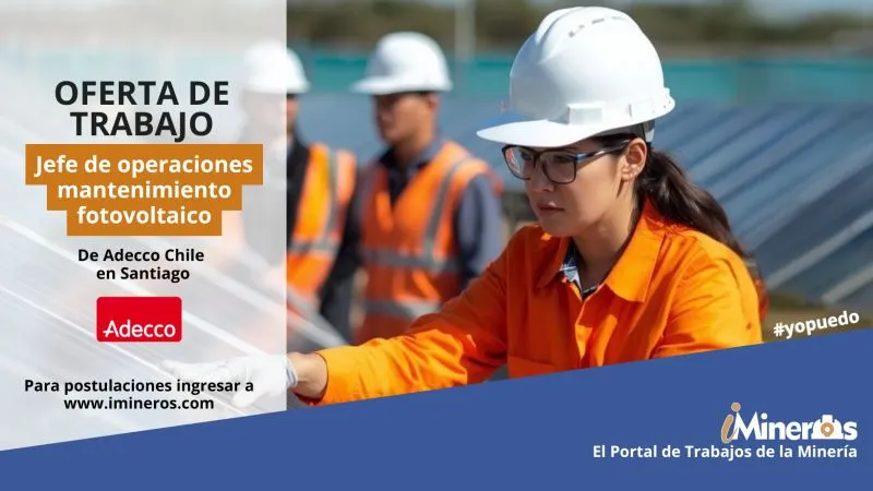flyer de ofertas laborales en minería