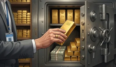 Ahorrista y caja fuerte. Contenido Original de ACERO Y ROCA - Prohibida su reproducción