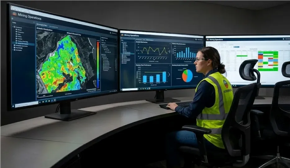Imagen de Acero y Roca. Minería 4.0: análisis intensivo de datos en tiempo real. Imagen ilustrativa de Acero y Roca