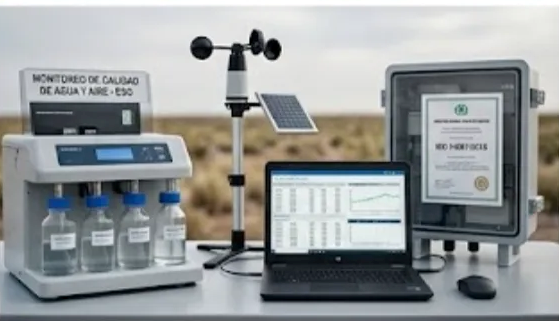 Estación de monitoreo ambiental automatizada para la medición de la calidad del aire y agua en zonas de operación minera
