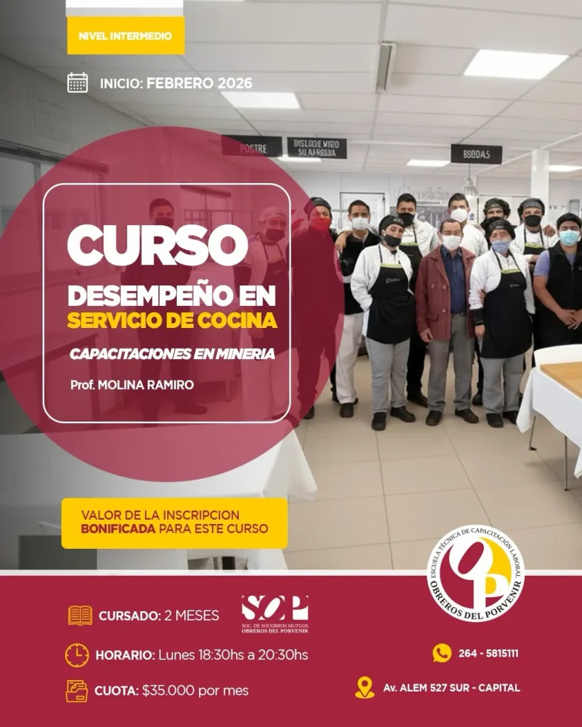 Desempeño en Servicio de Cocina