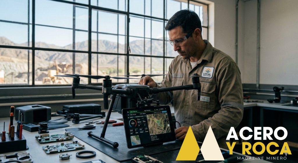 Contenido Original de ACERO Y ROCA - Prohibida su reproducción Técnico local trabajando en un taller. Imagen ilustrativa de Acero y Roca