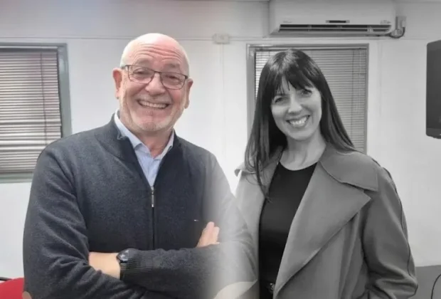 Iván Grgic y Analía García, presidente y vicepresidenta de la Cámara Minera de San Juan