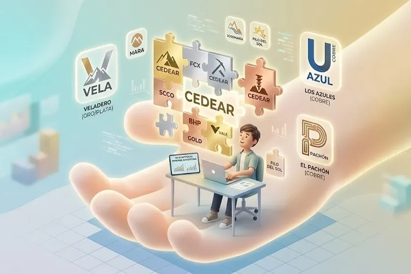 Imagen de Acero y Roca. Proyectos Vicuña Pachón Veladero Los Azules inversión CEDEARs Imagen de Acero y Roca