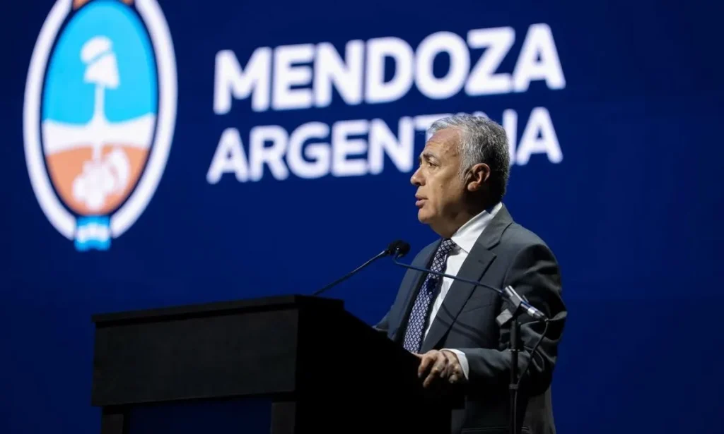 El gobernador de Mendoza Alfredo Cornejo 
