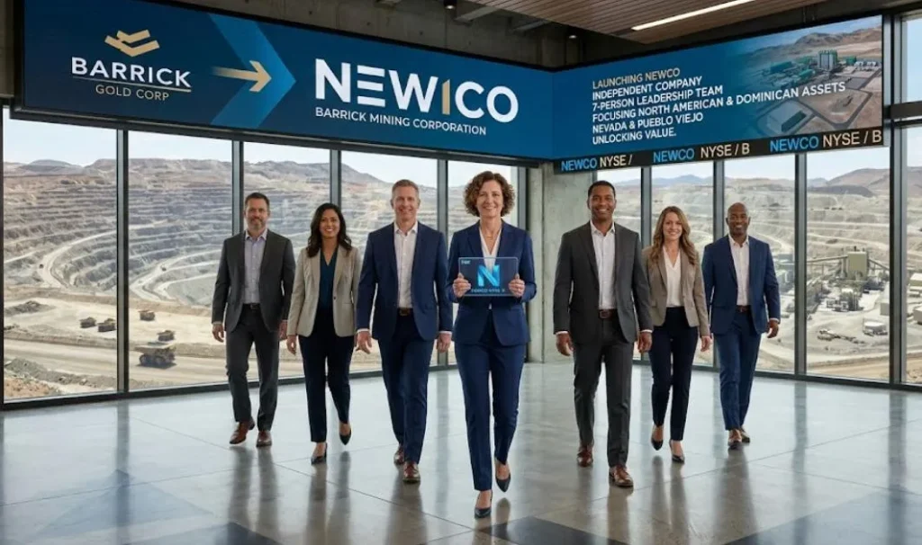 Contenido Original de ACERO Y ROCA - Prohibida su reproducción NewCo, la nueva empresa creada por Barrick Gold. Imagen de Acero y Roca