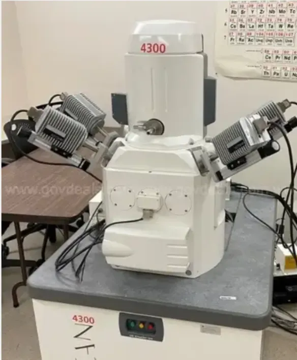 Modelo de microscopio electrónico de barrido Qemscan.