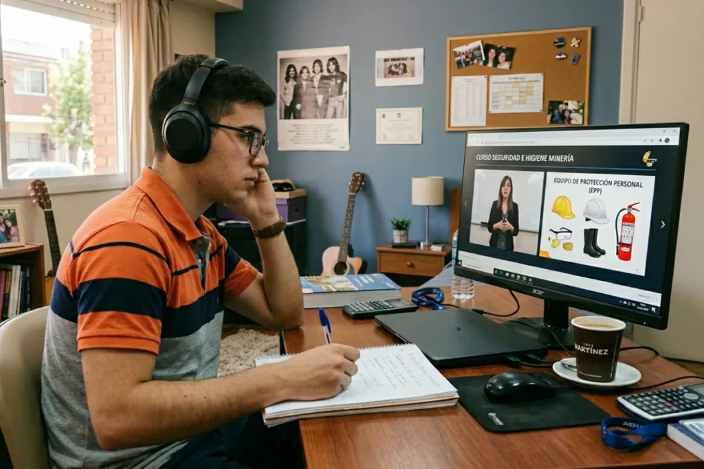 Capacitación virtual en seguridad minera con enfoque aplicado a la industria. Imagen ilustrativa: ACERO Y ROCA.