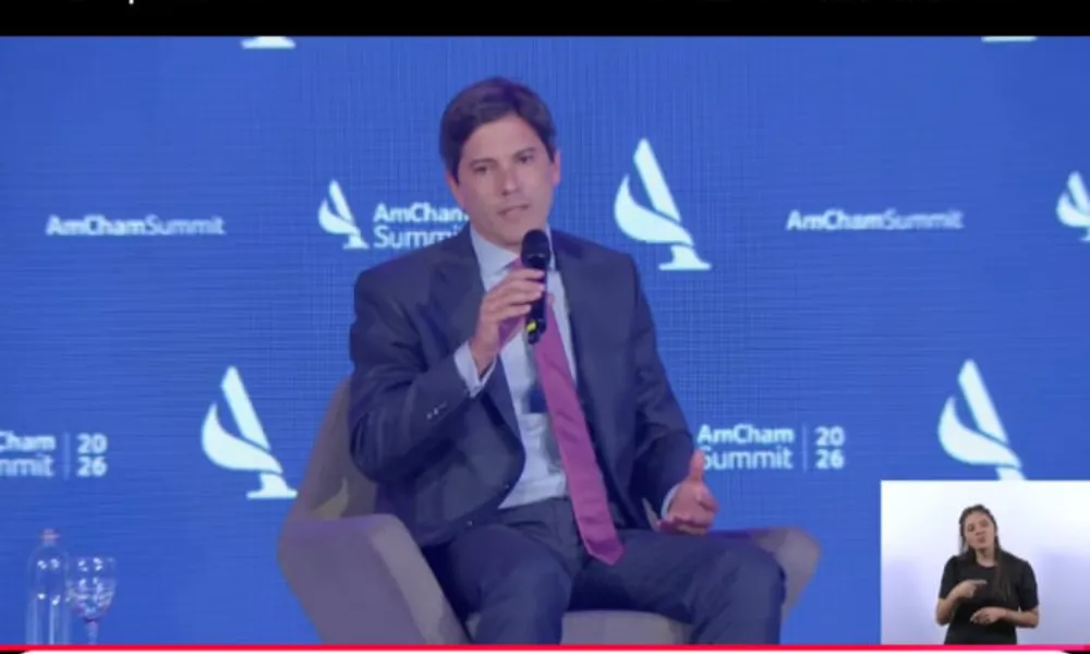 Inversiones mineras RIGI Argentina. retrato de Ignacio Costa (Río Tinto Lithium) durante el amcham 2026 