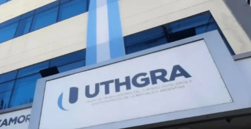 Sede de UTHGRA, Unión de Trabajadores del Turismo, Hoteleros y Gastronómicos de la República Argentina.
