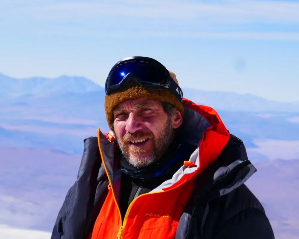 Christian Vitry, antropólogo especializado en caminos prehispánicos y adoratorios de altura.