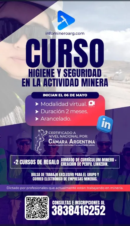 curso de capacitación seguridad minera modalidad virtual Argentina