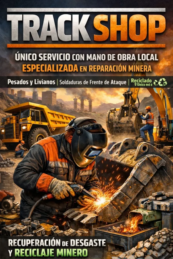 Flyer de Track Shop, empresa mecánica