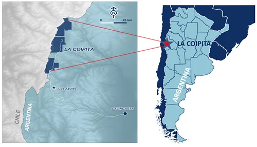 La Coipita está en una zona cercana al límite con Chile a más de 4.000 metros sobre el nivel del mar y abarca un área de 70.000 hectáreas.