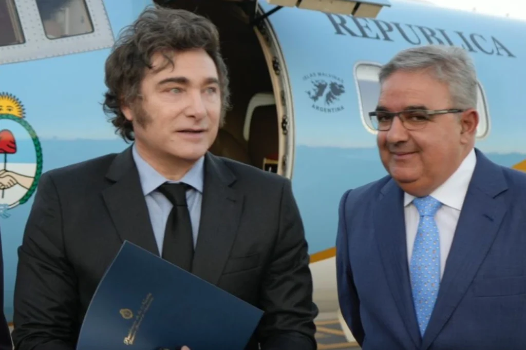 Javier Milei y Raúl Jalil.