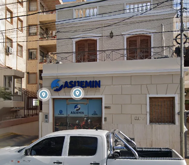 La sede central de ASIJEMIN en calle 9 de Julio,