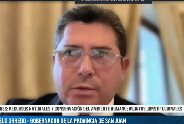 Marcelo Orrego defendiendo la reforma de la Ley de Glaciares en Diputados TV