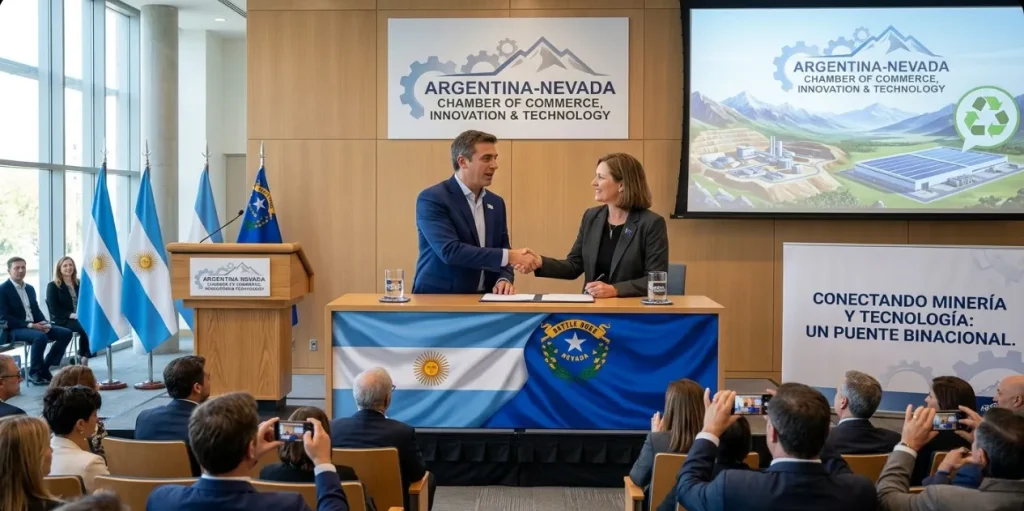 Inauguración de la Cámara Argentina Nevada Minería y tecnología. Contenido Original de ACERO Y ROCA - Prohibida su reproducción