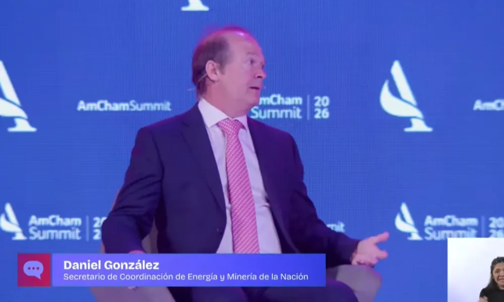 Daniel González (Secretario de Coordinación de Energía y Minería) en amcham summit 2026
