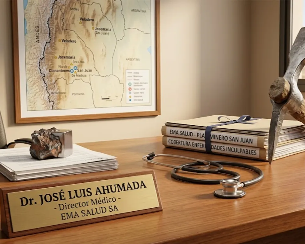 Contenido Original de ACERO Y ROCA - Prohibida su reproducción consultorio medico minero. Imagen ilustrativa de Acero y Roca.