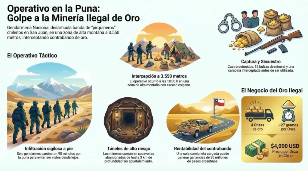 Contenido Original de ACERO Y ROCA - Prohibida su reproducción infografía del operativo de Acero y Roca