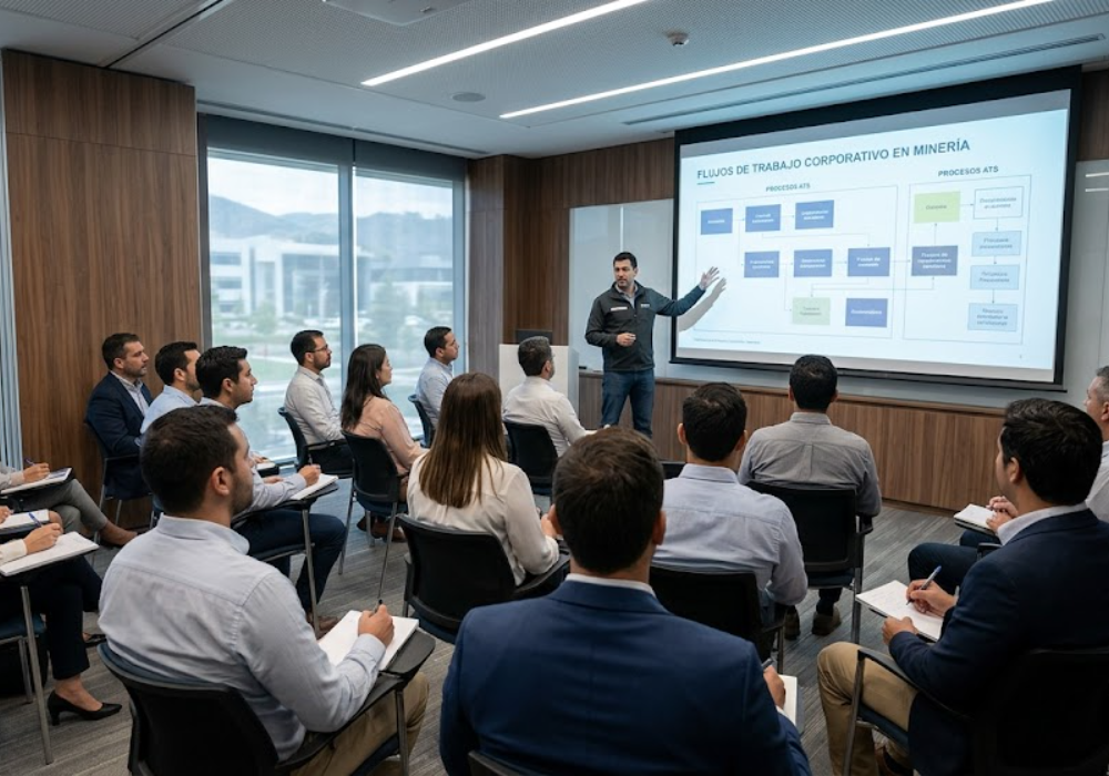 Workshop presencial sobre inserción laboral minería San Juan. Contenido Original de ACERO Y ROCA - Prohibida su reproducción