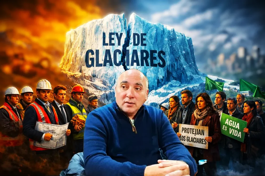 Contenido Original de ACERO Y ROCA - Prohibida su reproducción José Peluc diputado San Juan reforma Ley de Glaciares. Imagen de Acero y Roca.