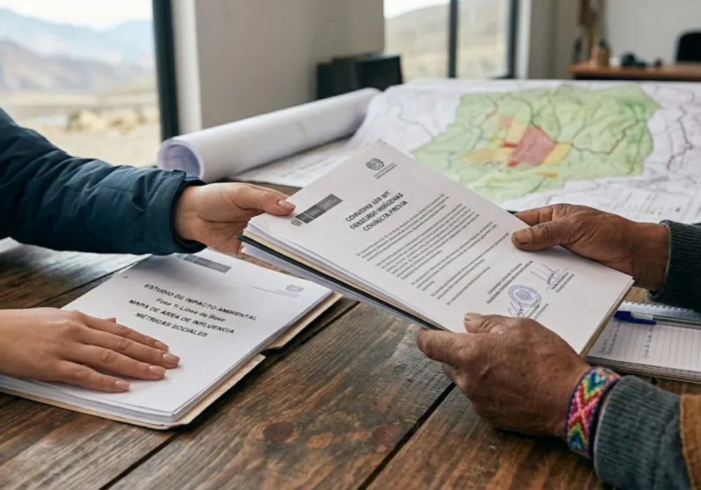 Intercambio de documentación técnica legal y estudios de impacto ambiental en minería. Contenido Original de ACERO Y ROCA - Prohibida su reproducción