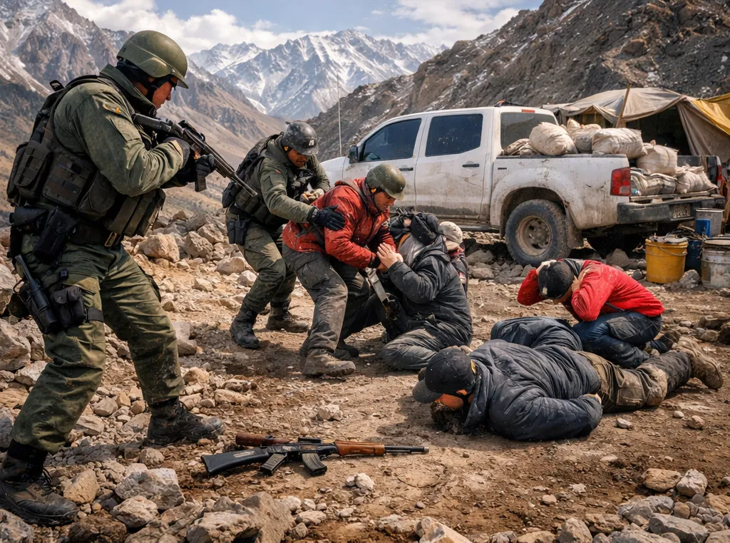 Imagen ilustrativa de ACERO Y ROCA gendarmes escalando cordillera san juan operativo montaña altura gendarmería patrullaje frontera. Imagen ilustrativa de ACERO Y ROCA