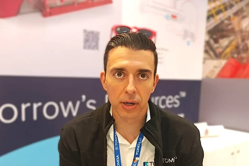 Rodrigo Chávez, gerente comercial de Tomra Mining, durante una entrevista.