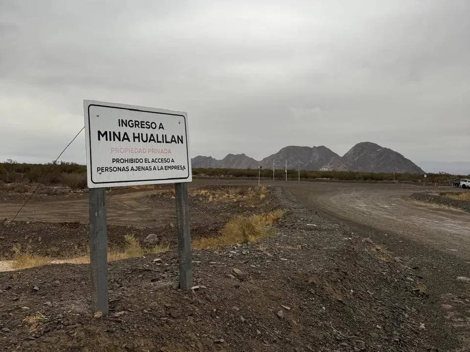 Entrada a la mina Hualilán.