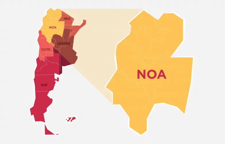 Mapa de ubicación del proyecto Diablillos en el límite interprovincial de Salta y Catamarca.