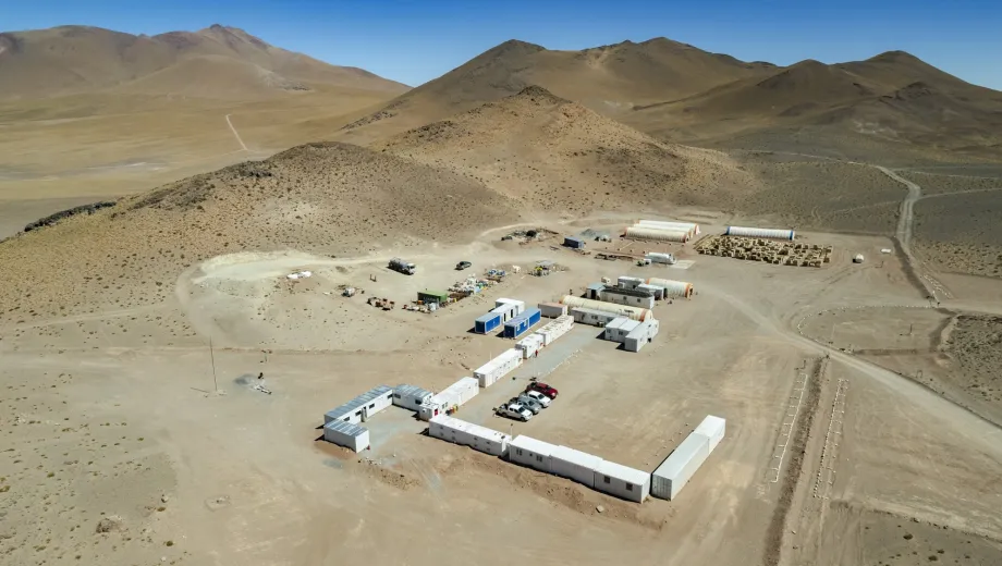 Vista del área del proyecto minero Diablillos en la Puna argentina, límite entre Salta y Catamarca.