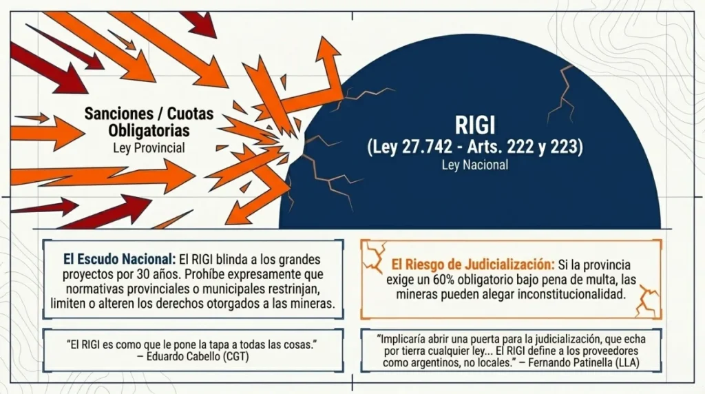 Cuadro de sanciones e infracciones previstas en la ley de desarrollo minero.