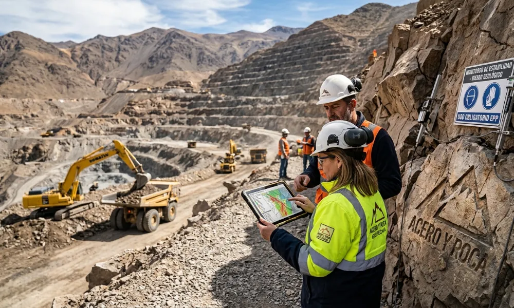 gestión de riesgos mineros y planes de contingencia dentro de la planificación minera. Contenido Original de ACERO Y ROCA - Prohibida su reproducción
