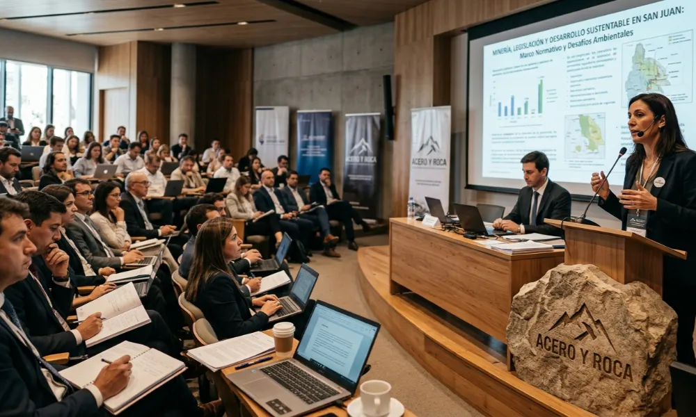 Capacitación sobre derecho minero y normativa ambiental en San Juan con abogados y especialistas del sector. Contenido Original de ACERO Y ROCA - Prohibida su reproducción