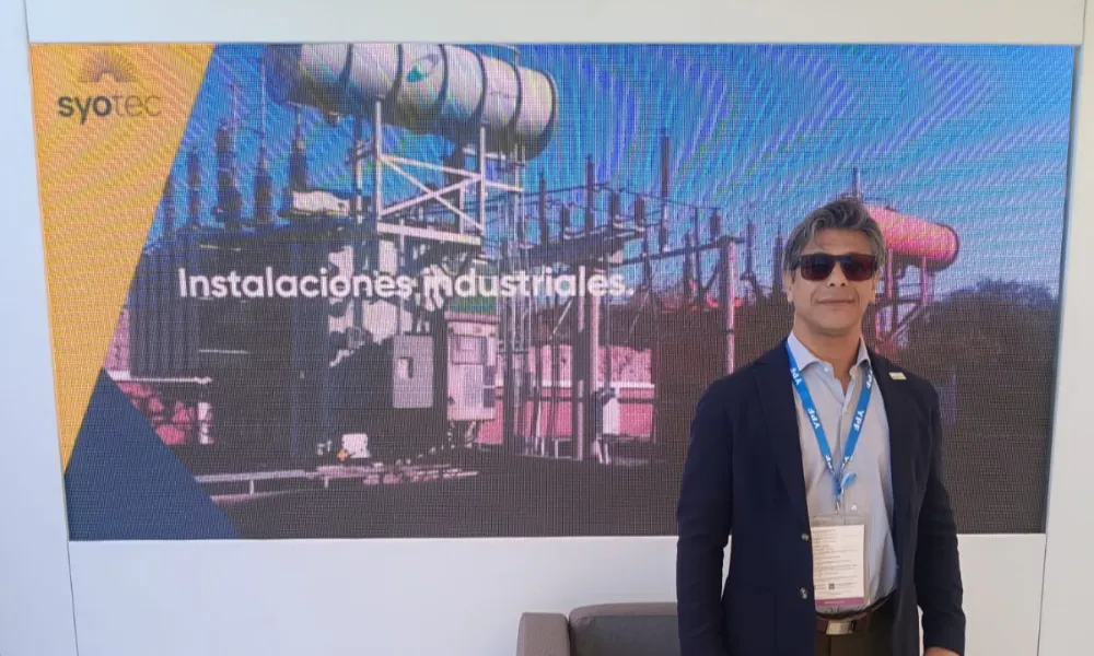 Gastón Chavez, Socio Gerente de Syotec, presente en la Expo Internacional San Juan Minera.