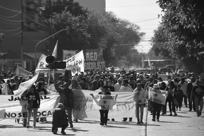 Manifestación del 19 de mayo de 2016 en el departamento de Jáchal.