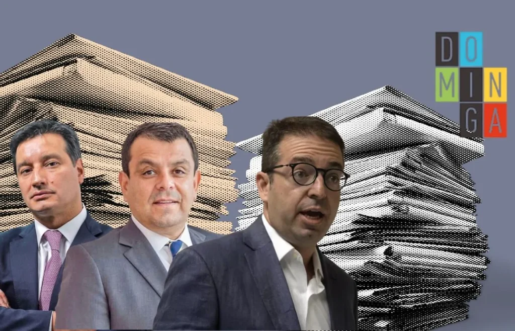 Eduardo Lagos, Mario Vargas y Gabriel Silber