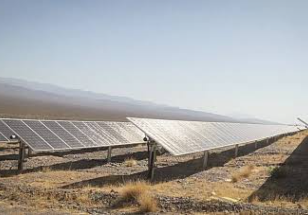 fotografia de predio de paneles solares
