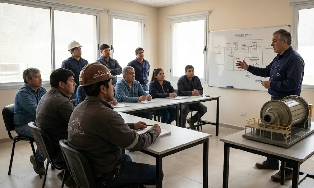 Capacitación técnica para operarios industriales en soldadura y planta de procesos. Contenido Original de ACERO Y ROCA - Prohibida su reproducción