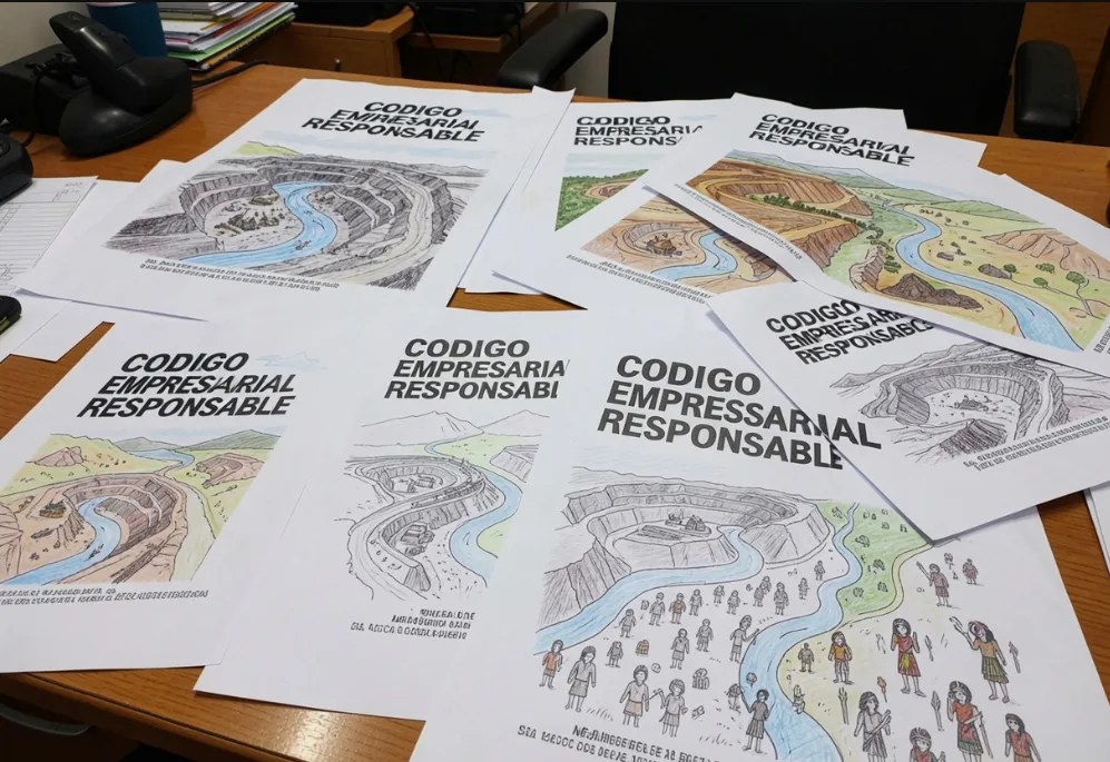 Escritorio con documentos.