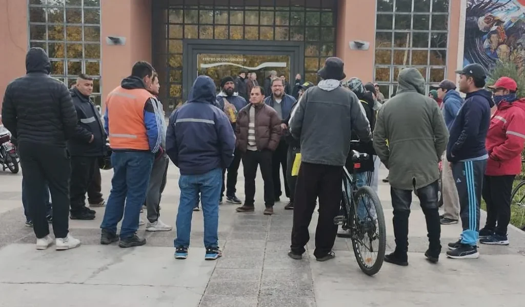 Protesta pacífica de la Agrupación Minera Cordillera de los Andes
