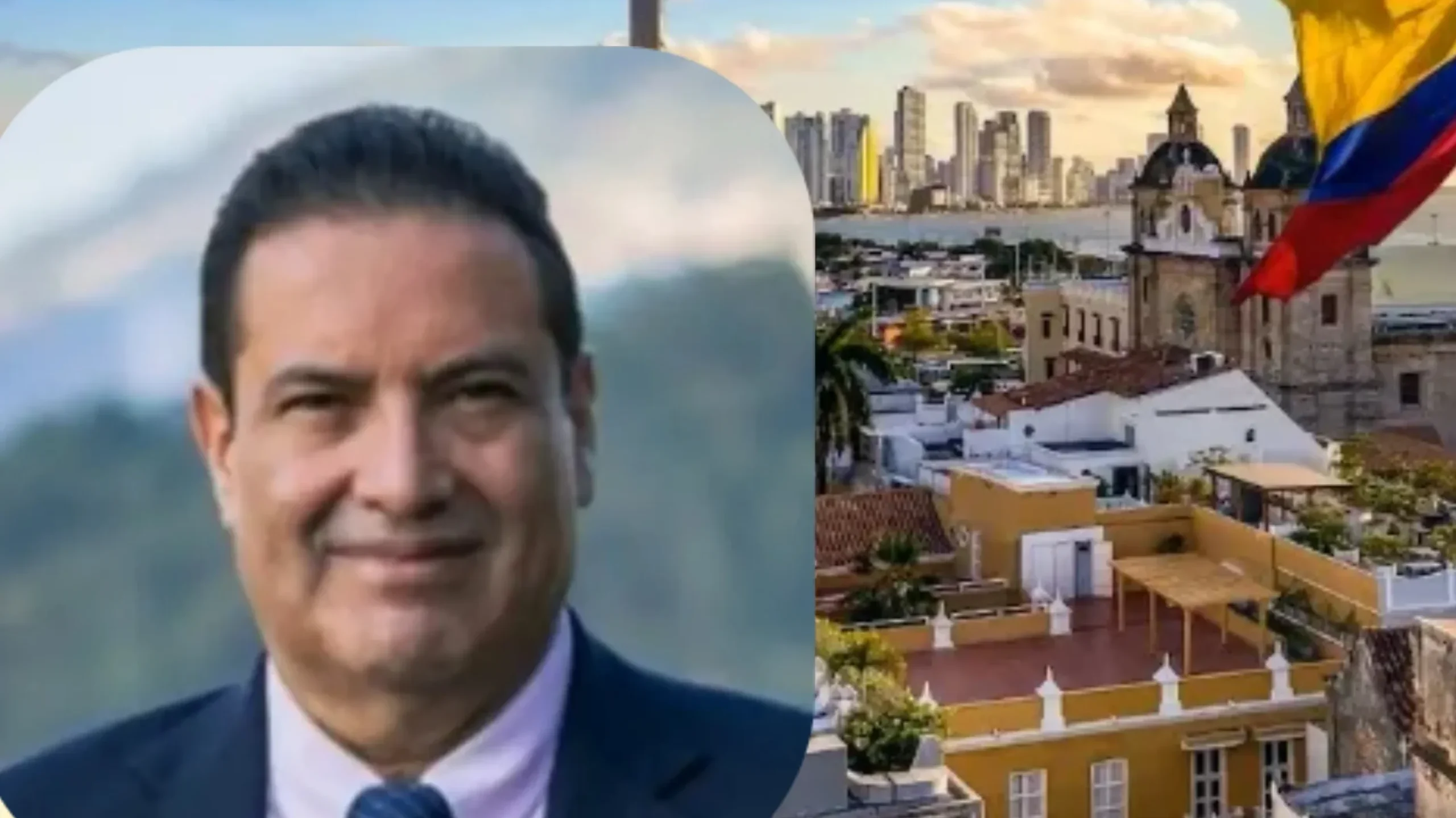 collage de la ciudad de Colombia y Luis Fernando Barrera M., presidente de la Asociación de Profesionales del Sector Minero Colombiano (APMC).