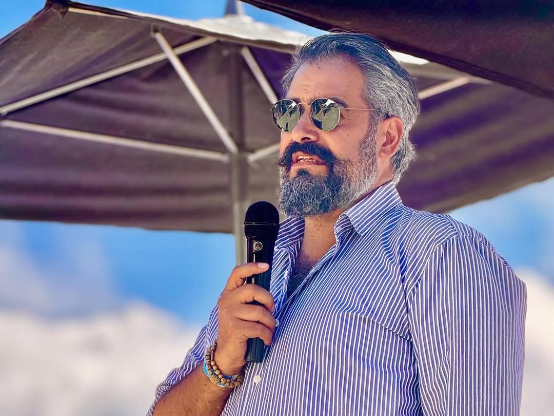 Víctor Grau, presidente de AITurIC, hablando. Imagen de archivo.