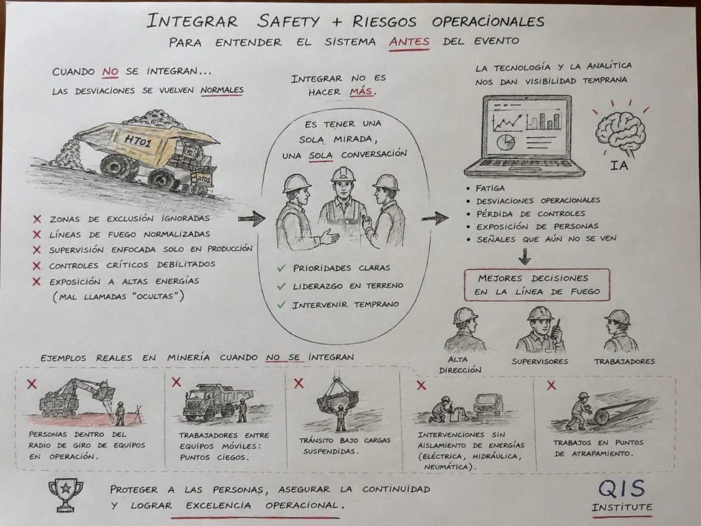 Las infografías de Walter Lino en redes sociales sobre riesgos operacionales.