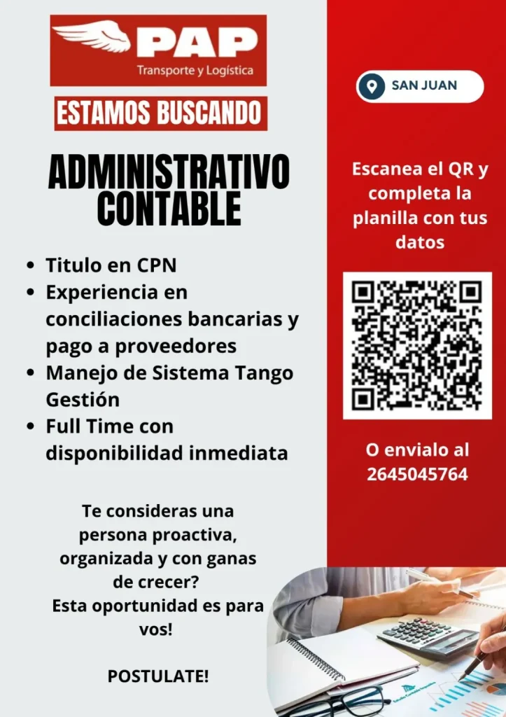 Convocatoria de empleo e ingeniería para PAP